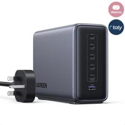 Ugreen 500W Fast Desktop Charger with 6 Ports and Gan Technology - Gray